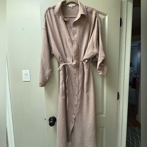Max Studio Dusty Pink Long Sleeve Dress